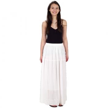 WHITE LONG SKIRT