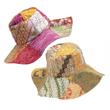 RECYCLED SARONG FLOPPY HAT