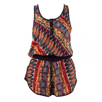 RACER BACK ROMPER - LARGE PRINT H