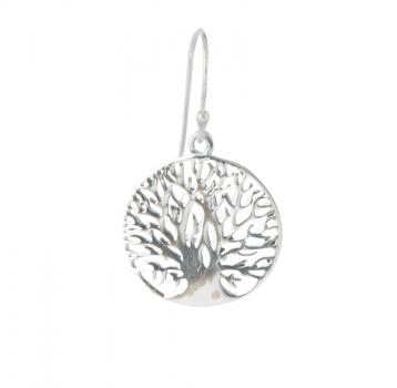 TREE OF LIFE SILVER EARRING