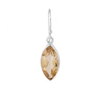 DIAMOND SHAPE CITRINE SILVER