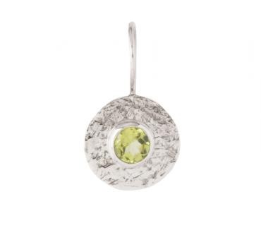 ROUND SILVER WITH PERIDOT