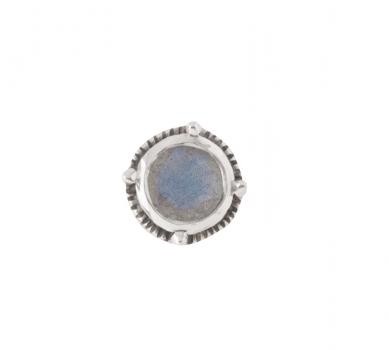 ROUND LABRADORITE STUDS 3/8 IN