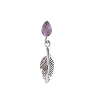 TEAR DROP WITH LEAF AMETHYST