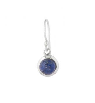 LAPIS DROP SILVER EARRING