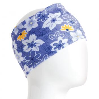 BLUE SMALL FLORAL HALF SIZE BANDANA