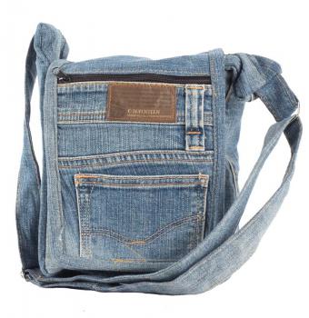 SMALL RECYCLED JEAN CROSSBODY