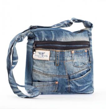 MEDIUM RECYCLED JEAN CROSSBODY