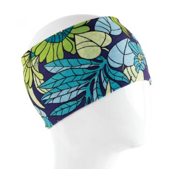 GREEN AND BLUE LEAVES FULL SIZE BANDANA