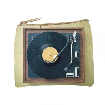 TURNTABLE GRAPHIC PRINT COIN PURSE