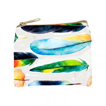 FEATHERS COIN PURSE