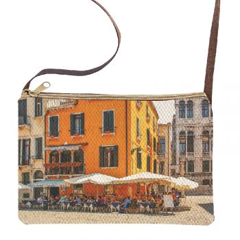 CAFE GRAPHIC PRINT SLING BAG