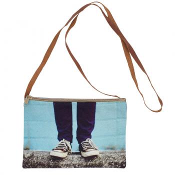 SNEAKERS GRAPHIC PRINT SLING BAG