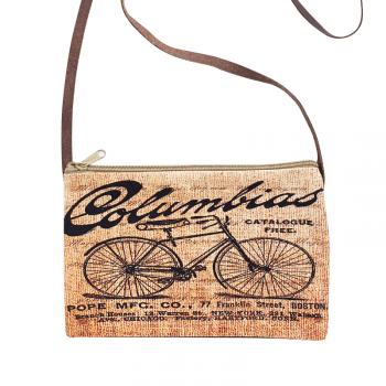 BICYCLE GRAPHIC PRINT SLING BAG