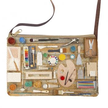 PAINT BOX GRAPHIC PRINT SLING BAG