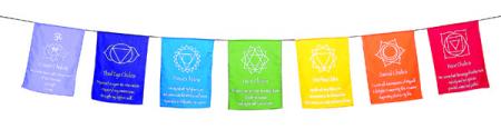 COTTON 7 CHAKRAS PRAYER FLAG