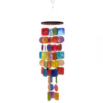 RAINBOW CAPIZ SHELL CHIME