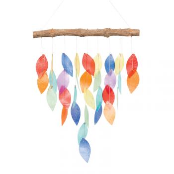 LEAF CAPIZ SHELL CHIME