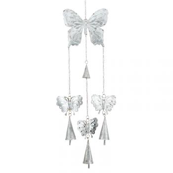 RECYCLED BUTTERFLY With BELLS WINDCHIMES