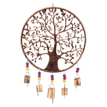 RECYCLED COPPER TREE OF LIFE WITH BIRDS