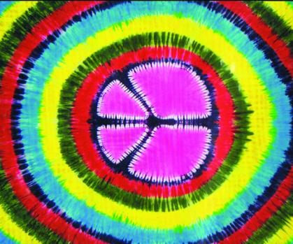 PEACE TIE DYE DOUBLE TAPESTRY