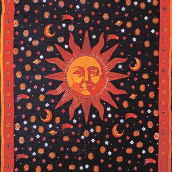 INDIAN SINGLE SUN TAPESTRY