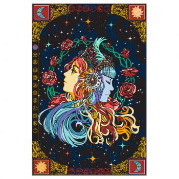 3D CELESTIAL ZODIAC TAPESTRY