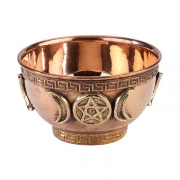 GODDESS COPPER BOWL INCENSE BURNER