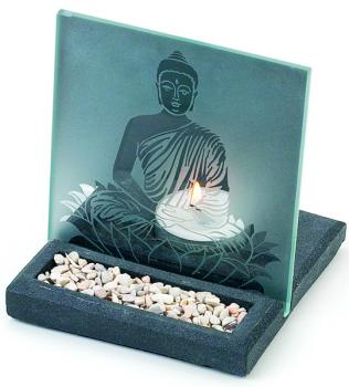 BUDDHA TEALIGHT & INCENSE HOLDER