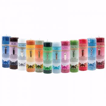 CRYSTAL ENERGY PENDANT CANDLE ASSORTMENT - GROUP A