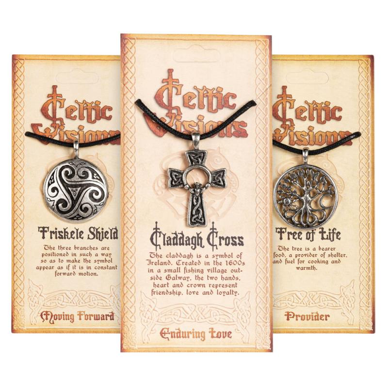 CELTIC VISIONS PEWTER PENDANTS (Carded)