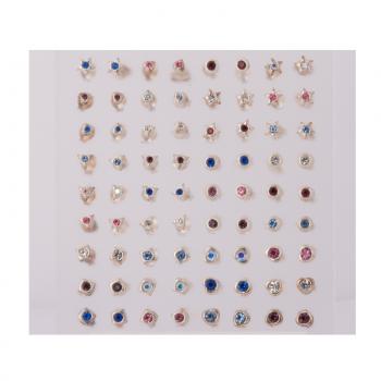 STERLING SILVER STUDS 36PC E