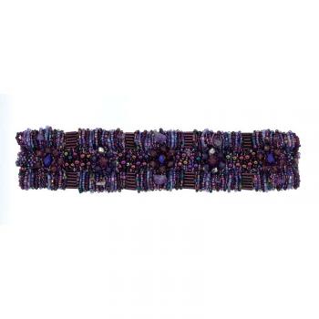 ARTISAN BEAD BRACELET PURPLE