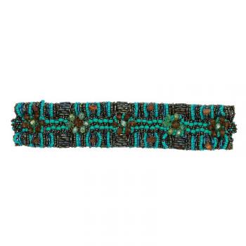 ARTISAN BEAD BRACELET TURQUOISE GOLD