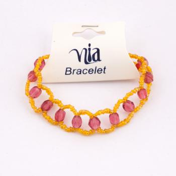 ORANGE BEADED BRACELET