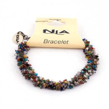 MULTICOLORED BEADED BRACELET