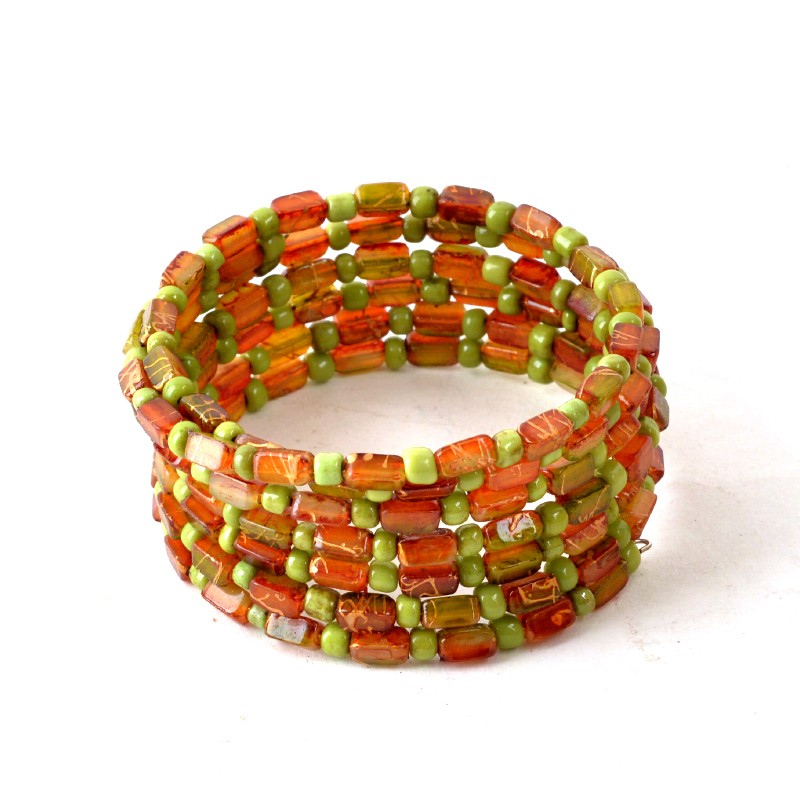 ASSORTED STRINGER CHIP SPIRAL BRACELETS