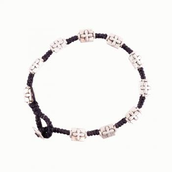 COTTON WITH SQUARE CROSS BRACELET