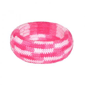 CROCHET WRAPPED BANGLE LIGHT PINK