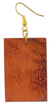 RECTANGLE WOOD EARRINGS