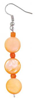 ORANGE 2 1/2 INCH DROP EARRINGS