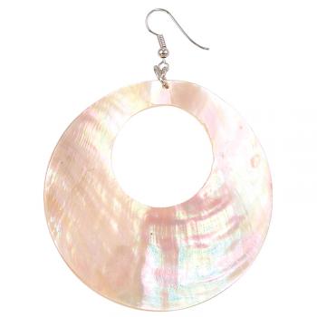 LG. SHELL EARRING WHITE AB