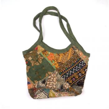 RECYCLED SARONG/SARI BUCKET BAG