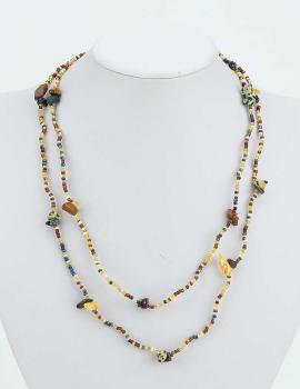 MULTI-GOLD TWO-STRAND CHIP NECKLACE