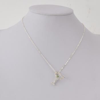 RHINESTONE MARTINI NECKLACE