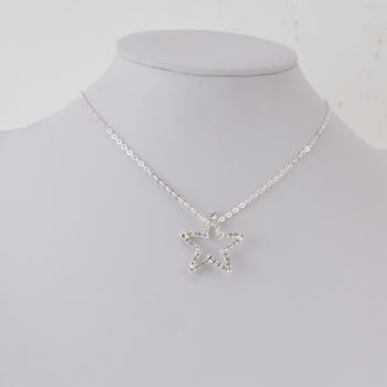 RHINESTONE NECKLACE WITH LARGE STAR
