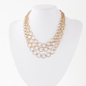 GOLD CIRCLE CHAIN NECKLACE