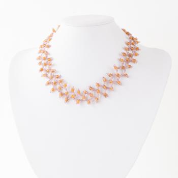 ORANGE BEADED CHOKER