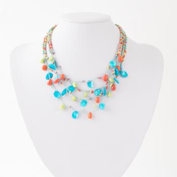 MULTI-COLOR BEADED NECKLACE