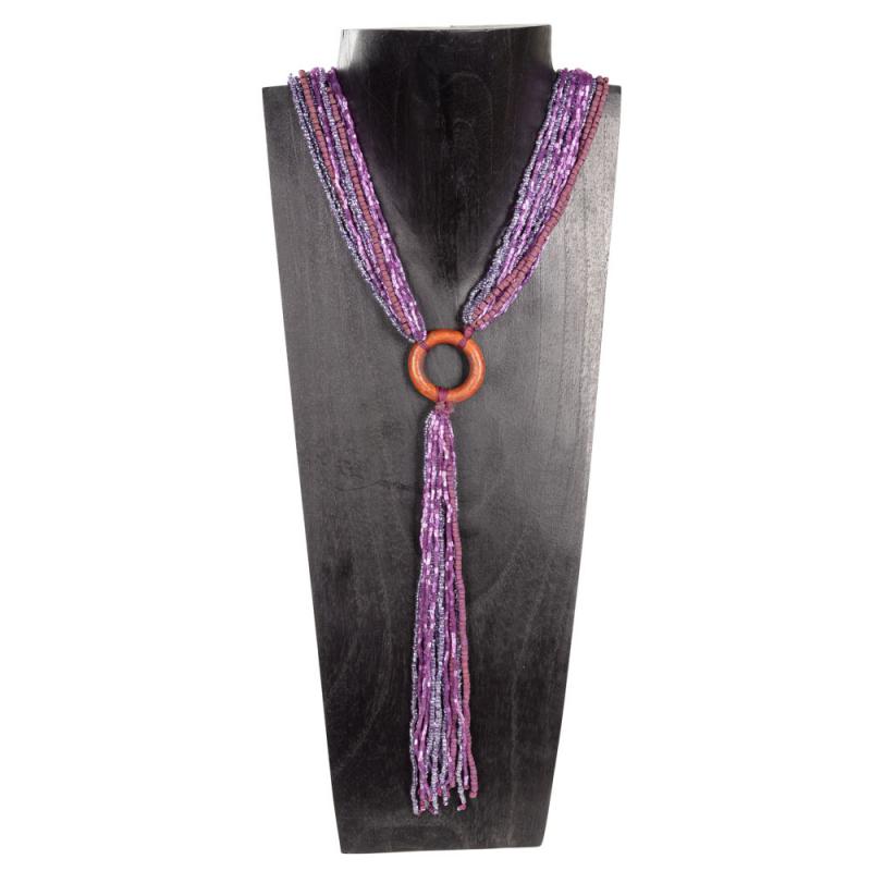 BEAD LARIAT PURPLE